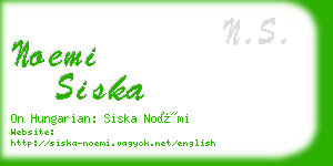 noemi siska business card